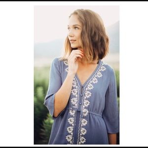 Piper and Scoot blue dress